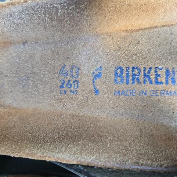 Birkenstock Women's Arizona SF Slide Sandal Iride Strong Blue Size 40 Summer - Picture 6 of 7